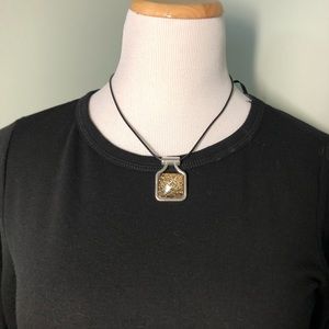 Gold tone Stone Necklace